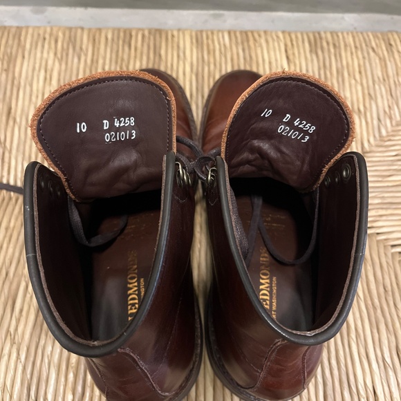 Allen Edmonds 10 D Shoes Higgins Mill Weatherproof boot in Chili brown - Picture 3 of 8